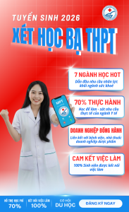 Xét học bạ THPT cao đẳng KT Y Dược Hà Nội