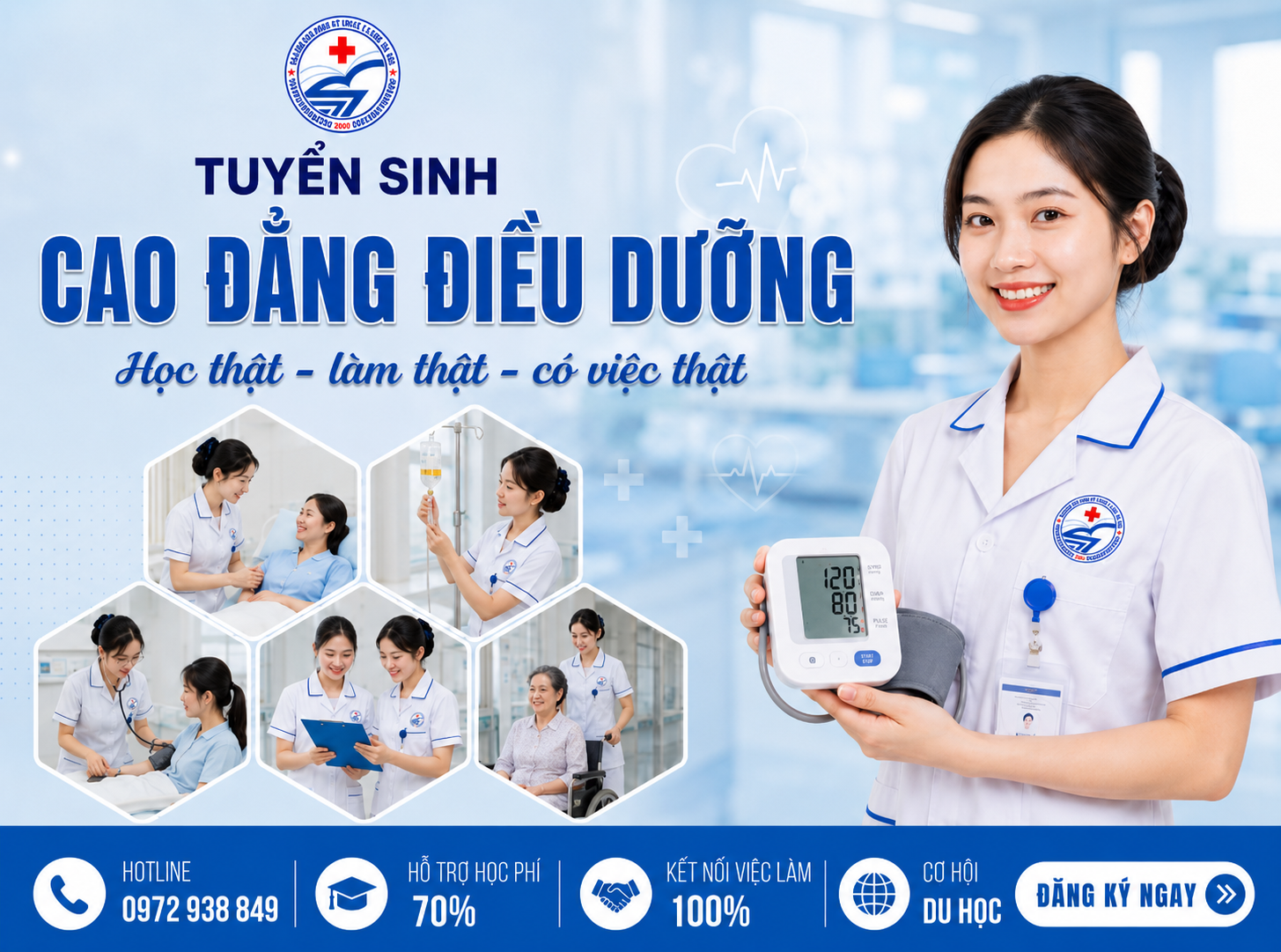 Tuyển sinh ngành Cao đẳng Điều dưỡng năm 2026
