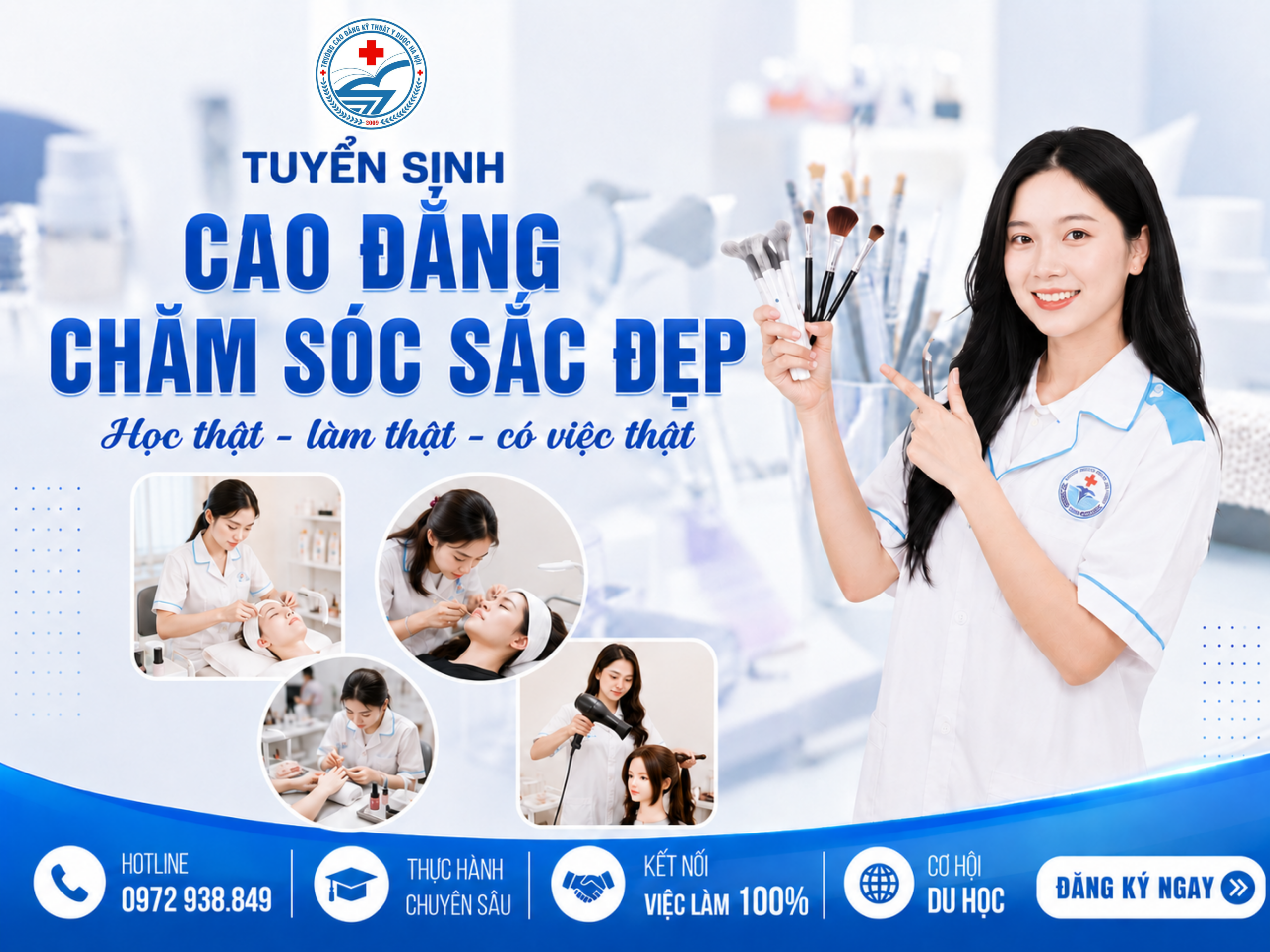 Tuyển sinh ngành Cao đẳng Chăm sóc sắc đẹp năm 2026